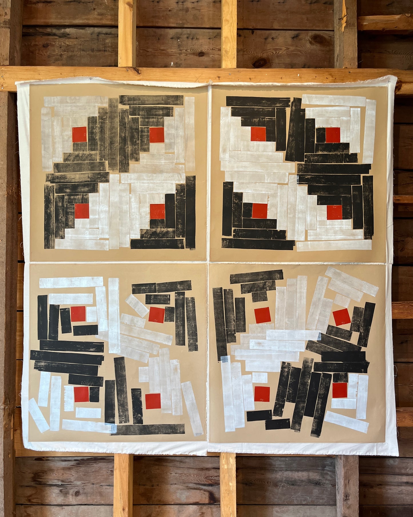 Louise Eastman & Janis Stemmermann, Monoprint, Black Diamond