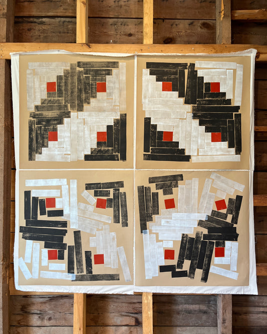 Louise Eastman & Janis Stemmermann, Monoprint, Black Diamond