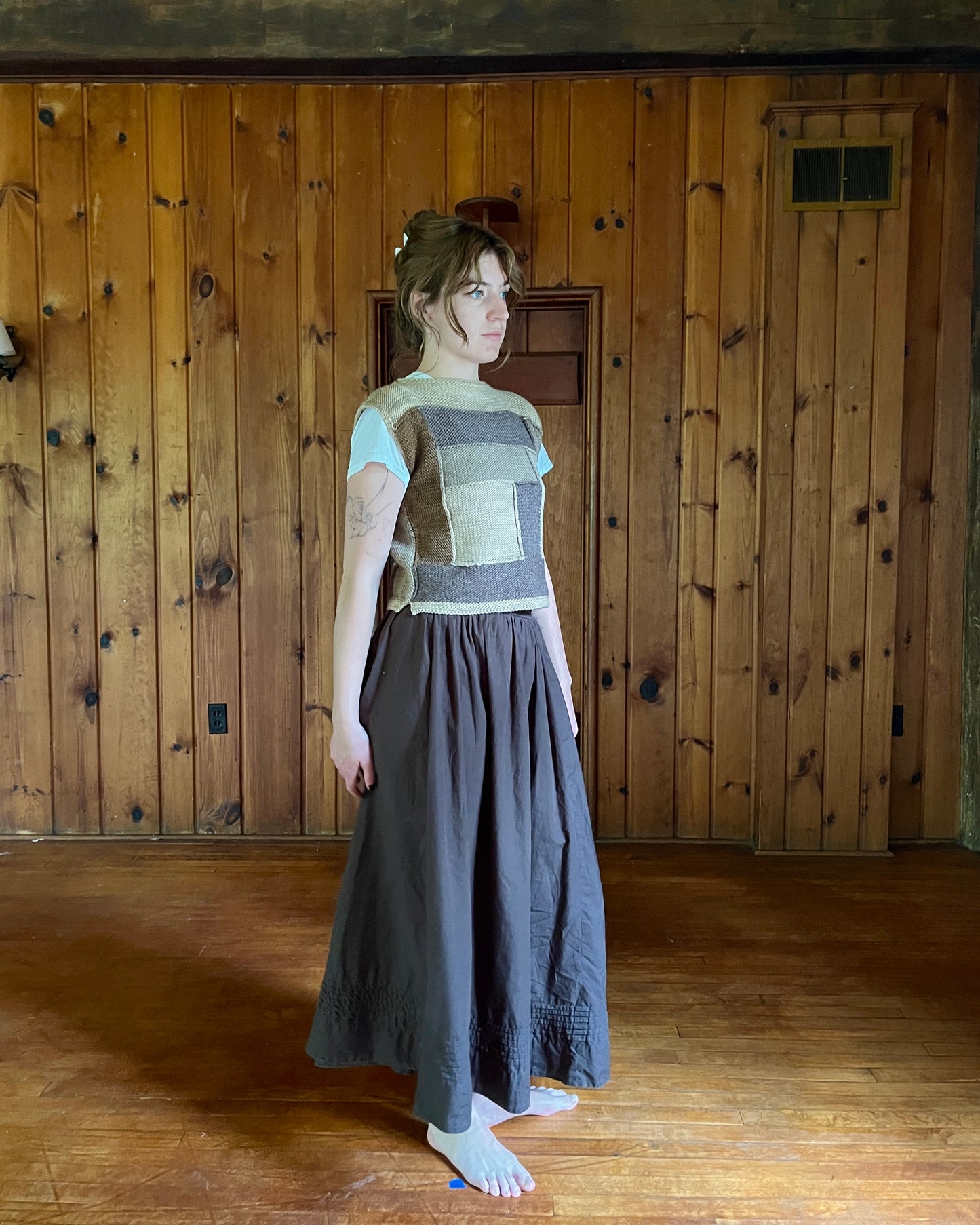 Vest, Log Cabin, Black Walnut Multi, PRE-ORDER