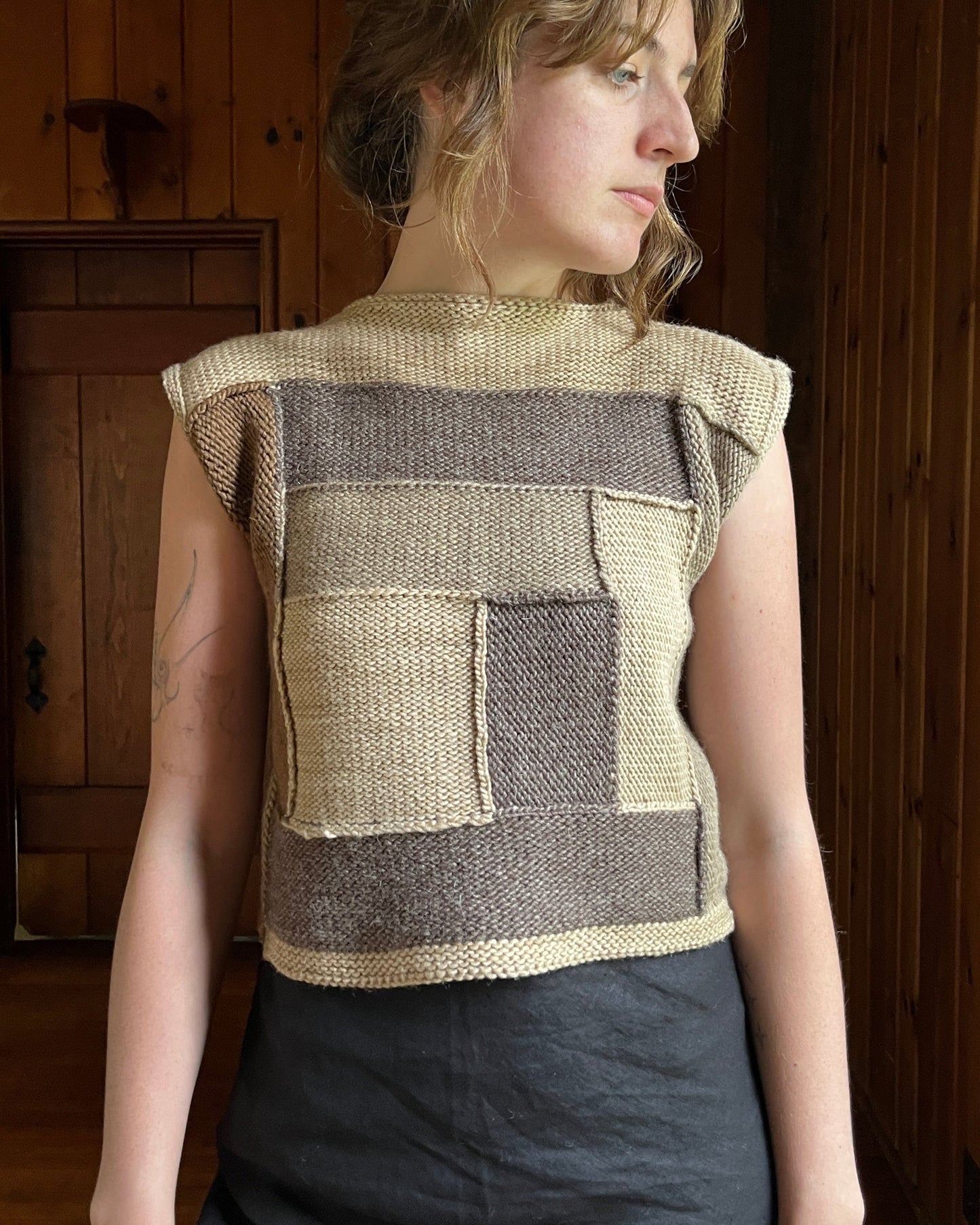 Vest, Log Cabin, Black Walnut Multi, PRE-ORDER