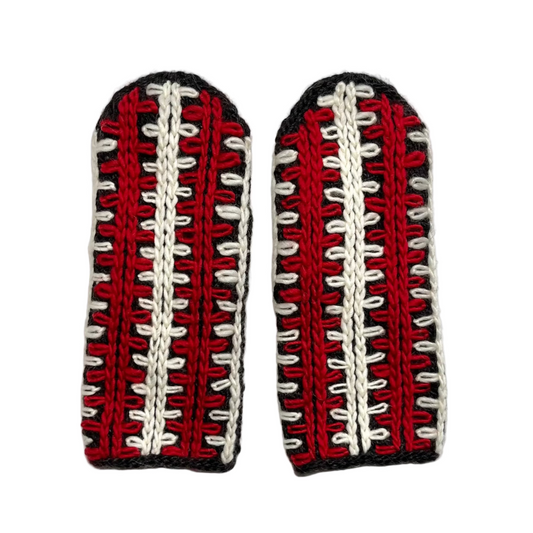 Mittens, Chain, Red White