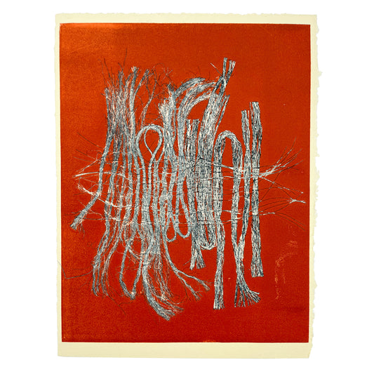 Molly Haynes Monoprint, Sisal and Synthetic Weave 1