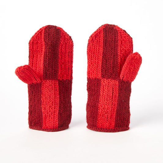 Mittens, Tile, Red
