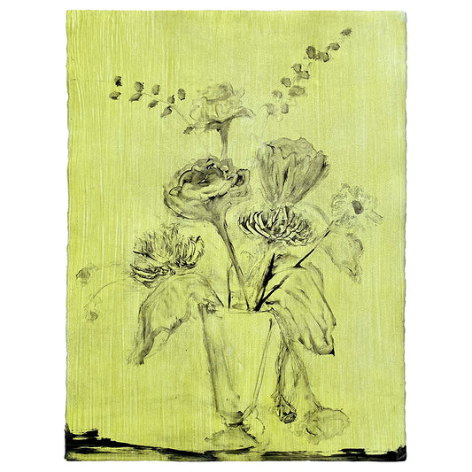 Wendy Small Monotype, Vase with Flowers no. 09