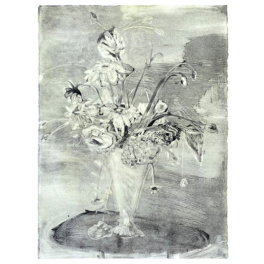 Wendy Small Monotype, Vase with Flowers no. 11