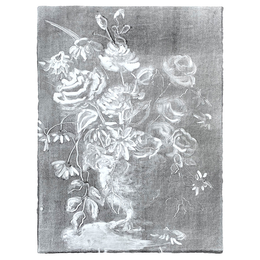 Wendy Small Monotype, Vase with Flowers no. 14