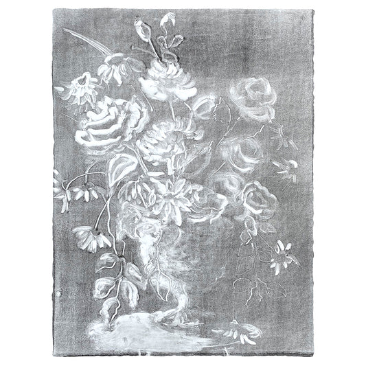 Wendy Small Monotype, Vase with Flowers no. 14