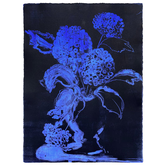 Wendy Small Monotype, Vase with Flowers no. 17