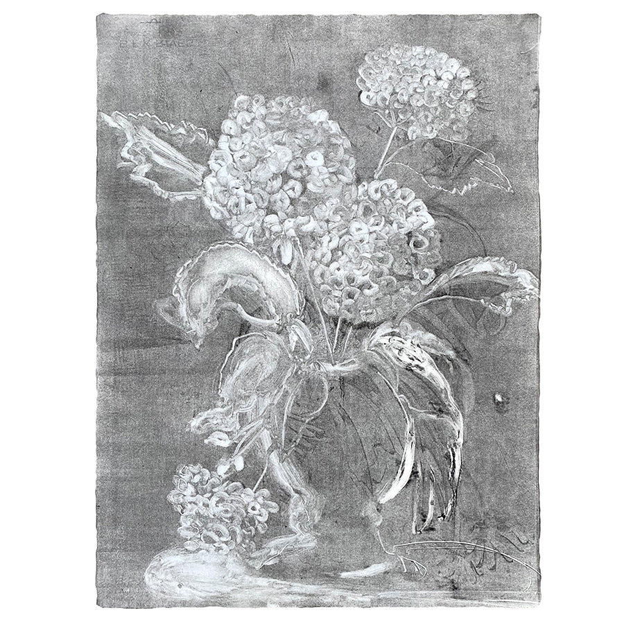 Wendy Small Monotype, Vase with Flowers no. 19