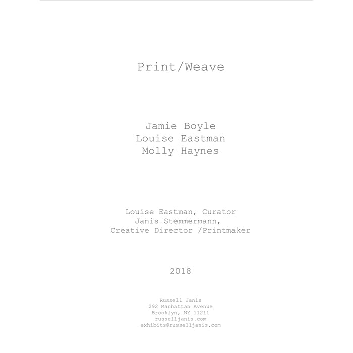 Print/Weave catalog